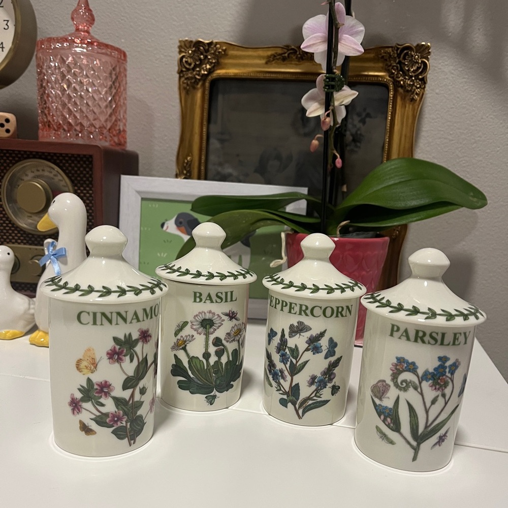 Portmeirion Botanic Garden Herb Jars (Set of 4)